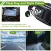 Black rearview car park assist camera for toyota land cruiser base 5.7l showing back side with day and night vision