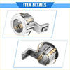 Silver and gold metal car keyless entry door lock cylinder adapter with circular base and l-shaped bracket for toyota sienna