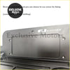 Black matte metal license plate cover with fj cruiser branding for car passenger tray table toyota fj cruiser