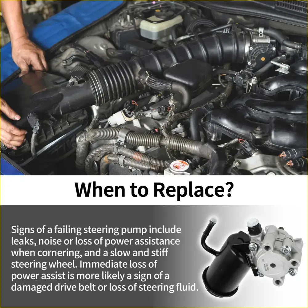 Car Power Steering Pump for Toyota 4Runner V6 3.4L (1996-2002)