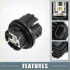 Black plastic car led bulb base with circuit board and connectors shown from back for toyota land cruiser prado 2017 taillight module