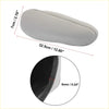 Gray leather car seat headrest cushion with stitched edges and 6mm foam for toyota sienna armrest cover