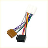 Colorful multi-pin car stereo harness iso adapter cable with white black and brown connectors for mitsubishi cars