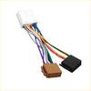 Multicolored car stereo harness with white black and brown connectors for mitsubishi iso adapter wiring cable loom