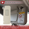 Beige car sun visor shade with rectangular phone storage cutout for toyota 4runner right passenger side 2010-2023