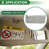 Beige plastic car sun visor for toyota venza 2009-2015 with integrated mirror and card slot shown from the back side