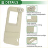 Beige plastic car sun visor with flexible rotating adjustable head for toyota venza 2009-2015 with mirror