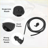 Black plastic car windshield washer nozzle with coiled hose and threaded connector for toyota sienna 2004-2010