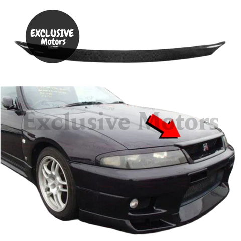 Nissan Skyline R33 GTR 1995-1998 Carbon Bonnet Lip
