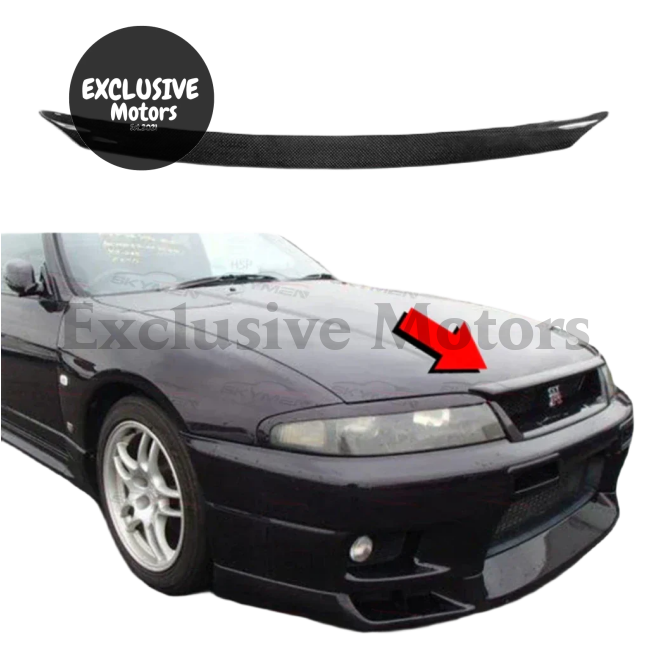 Nissan Skyline R33 GTR 1995-1998 Carbon Bonnet Lip