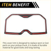 Black and red carbon fiber style cover trim for pickup truck windshield frames on toyota tundra armrest box rear cup holder