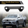 Black carbon fiber door handle bowl cover trim designed for 2022-2024 toyota tundra pickup trucks