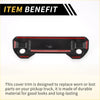 Black and red carbon fiber boot handle bowl cover for toyota tundra 2022-2024 with adhesive strips on back