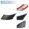 Carbon fiber front door window a pillar cover trim for toyota rav4 black textured glossy curved edge design