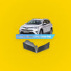 Carbon Fiber Front Door Window A Pillar Cover Trim for Toyota RAV4 (2019-2023)