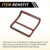 Black and red carbon fiber headlight switch button panel cover with sleek durable trim for 2024 toyota tacoma pickup