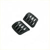 Carbon fiber interior dashboard vent trim cover for ford ranger 2022+ in black with glossy finish and three slats