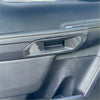 Carbon fiber interior door handle panel trim cover for ford ranger with sleek glossy finish and window control cutout