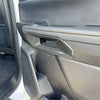 Carbon fiber interior door handle panel trim cover for ford ranger with glossy finish and yellow stitching edges