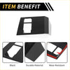 Black carbon fiber textured electronic handbrake frame cover for toyota tundra center console with sleek durable design