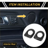 Carbon fiber rear door handle speaker cover set with carbon fiber speaker trim rings for toyota tundra interior