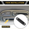 Carbon fiber textured black roof handle cover trim for toyota tundra 2014-2021 interior use