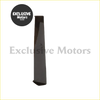 Black metallic car jack with a sleek finish shown with a carbon fiber roof spoiler wing for Nissan 180SX S13
