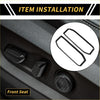 Black carbon fiber textured trim pieces for carbon fiber seat adjustment button panel on toyota tundra door panel