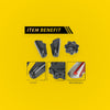 Carbon Fiber Seat Switch Control Button Trim Set for Toyota Tacoma