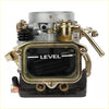 Silver and brass-colored carburetor 16010-b5200 for nissan j15 datsun pickup with black panel labeled level
