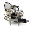 Silver metallic carburetor assy 1.6l for toyota hilux rn40 1978-1983 with brass and black parts measured by digital caliper