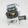 Silver and black carburetor with brass parts and level label for nissan datsun violet 710 521 620 720 cabstar pa321