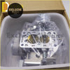Silver metal carburetor with brass parts for Nissan Patrol GQ Y60 engines packaged in clear plastic and foam box