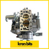 Gray metallic carburettor with brass-colored internal parts and rectangular mounting plate for nissan patrol gq y60 tb42 rb30