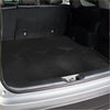 Black rubberized cargo boot tray liner with diamond texture and reinforced edges for toyota highlander 2008 to 2014