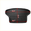 Black rubberized cargo boot tray liner with molded compartments for toyota prius 2003-2015 trunk protection