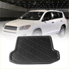 Black rubber cargo boot tray liner with diamond texture pattern for toyota rav4 2009-2012