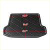 Black rubber cargo boot tray liner for toyota rav4 2009-2012 with diamond-patterned texture and molded edges