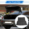 Black rubber cargo liner rear boot mat with textured ribbed surface for Toyota Grand Highlander 2024-2025 trunk