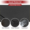 Black rubber cargo liner rear boot mat with textured interlocking pattern for toyota highlander 7 seat 2020-2023