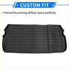Black rubber cargo liner rear boot mat with textured ribbed surface and molded fit for Toyota Land Cruiser LC300 2022-2023