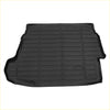 Black rubber cargo liner rear boot mat for toyota prius le 2023 2024 with textured ribbed grip surface