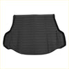 Black rubber cargo liner rear boot mat for Toyota RAV4 2013-2018 with a textured long stripe ribbed pattern
