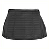 Black rubber cargo liner rear boot mat for Toyota Venza 2021-2024 with raised rectangular grid pattern