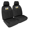 Caterpillar Front Car Seat Covers Canvas Black Size 30