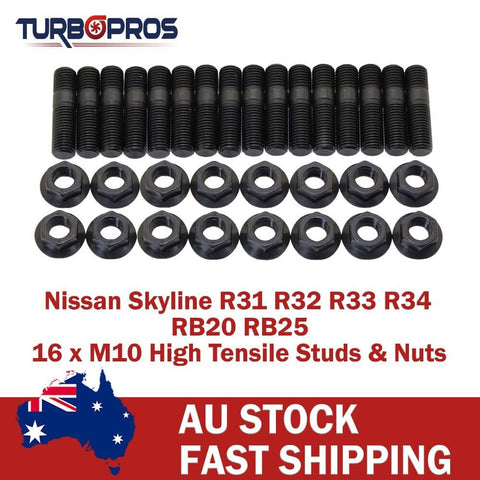 Nissan Skyline R33 RB25DET 2.5L High Tensile Exhaust Manifold&Turbo Stud Kit