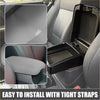 Black plastic center console storage box with mesh insert and gray padded armrest cover for toyota avalon 2000-2004