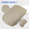 Beige fabric center console armrest cover with stitched edges for toyota highlander 2008-2013 brown interior