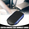 Black and blue carbon fiber textured center console armrest cover for Toyota RAV4 2014-2018 seats