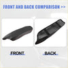 Black leather center console armrest cover with mesh panel and red stitching for toyota c-hr 2017-2023
